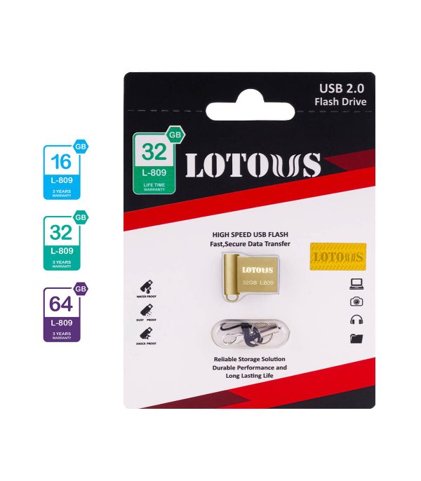 فلش مموری 16 گیگ USB 2.0 لوتوس L-809 - تصویر 2