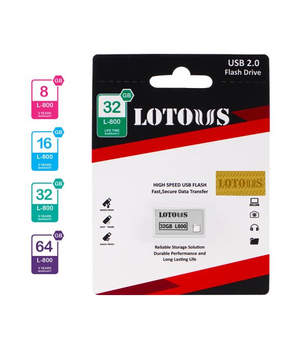 فلش مموری 8 گیگ USB 2.0 لوتوس L-800 - تصویر 2