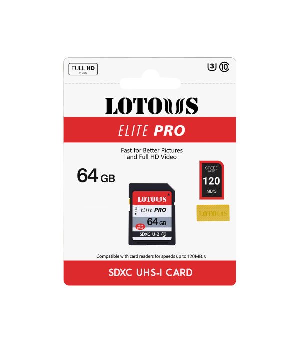 اس دی کارت 64 گیگ SDXC لوتوس Elite PRO - تصویر 2