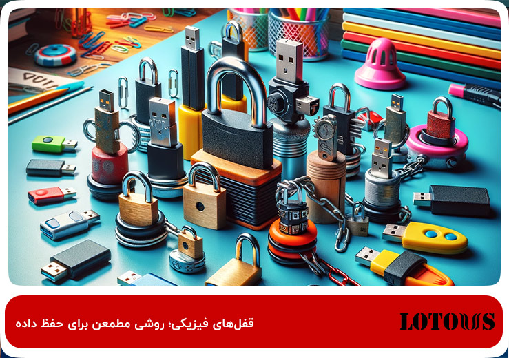 قفل‌‌های فیزیکی؛ برای قفل کردن فلش مموری‌ها