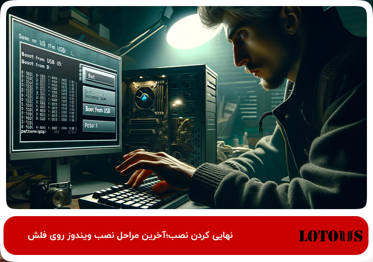 آخرین مراحل نصب ویندوز روی فلش؛ دستورالعمل‌ها را دنبال کنید