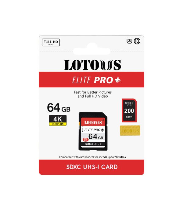 اس دی کارت 64 گیگ SDXC لوتوس پلاس  Elite PRO Plus - تصویر 2
