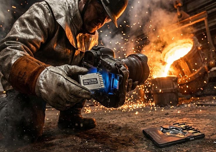 کارت حافظه مناسب عکاسی صنعتی